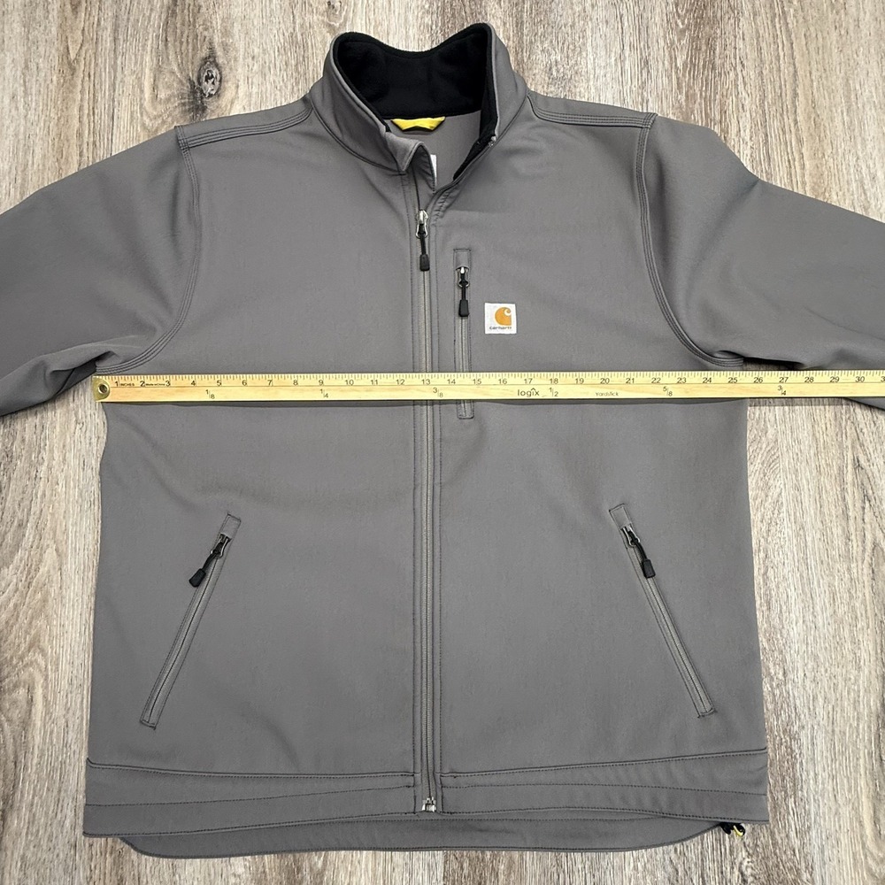 Carhartt Crowley Jacket Mens XL Gray Soft Shell Fleece Lined 102199 022 - Picture 8 of 12